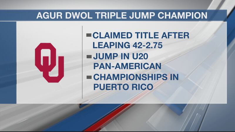Agur Dwol claims triple jump title