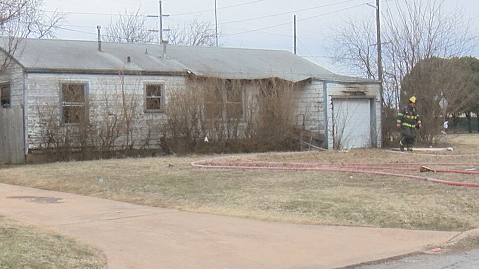 When crews arrived to that scene, they found an unoccupied structure with flames and smoke...