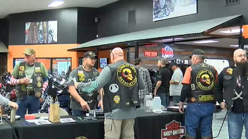 Motorcyclists show up in support of Wheels for Warriors.