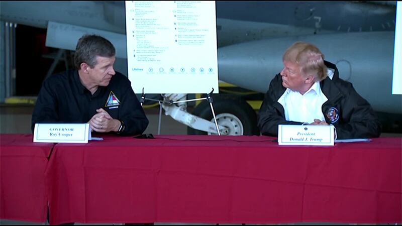 GF Default - Gov Roy Cooper discussing Florence devastation with President Trump