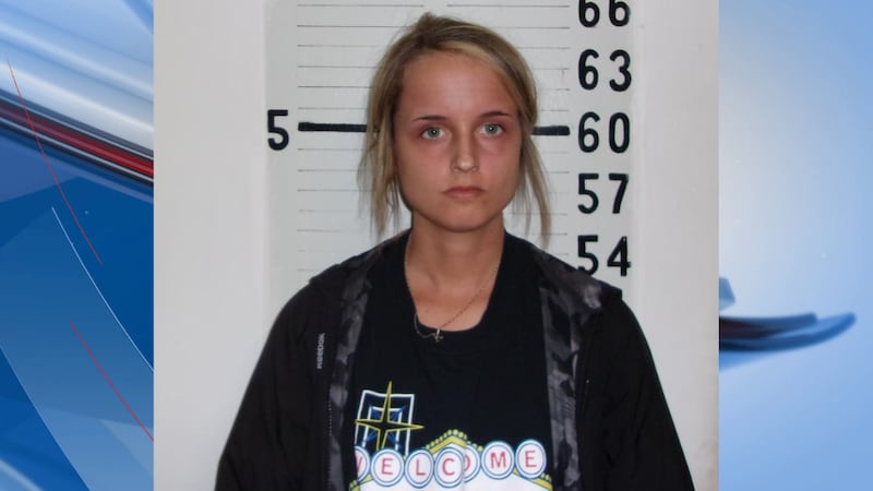 Ashley Waffle is pictured in an undated mugshot from Greer County.