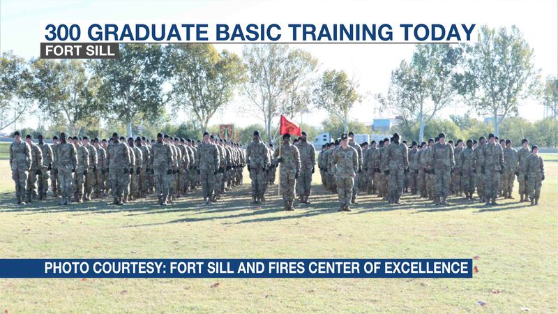 More than 300 soldiers graduated Basic Training Friday morning on Fort Sill’s polo field.
