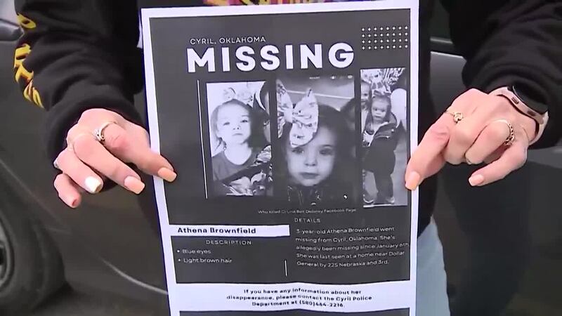 There is a reward for information on Athena Brownfield.