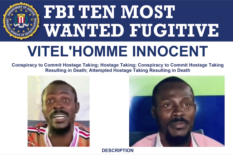 In this wanted posting released by the Federal Bureau of Investigation, Haitian gang leader...
