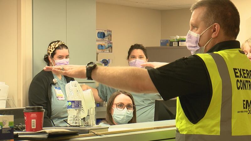 Hospital staff undergo active shooter training