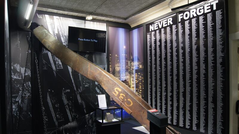 The centerpiece of the “9/11: Never Forget” exhibit at the General Tommy Franks Leadership...