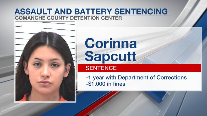 A a Lawton woman arrested for injuring a child she was babysitting will spend one year in prison