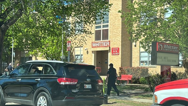 Whittier Elementary was put on lock down Thursday afternoon after police received reports of a...