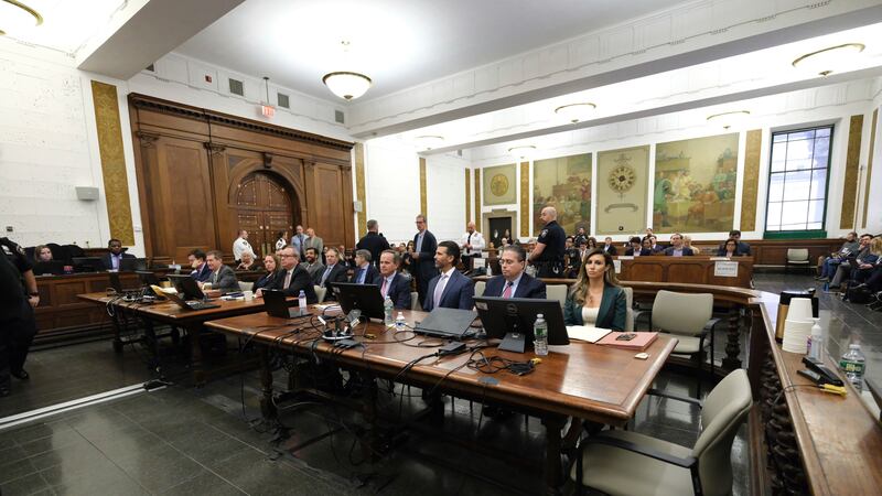 Donald Trump Jr prepares to take the stand in the civil business fraud trial at New York...